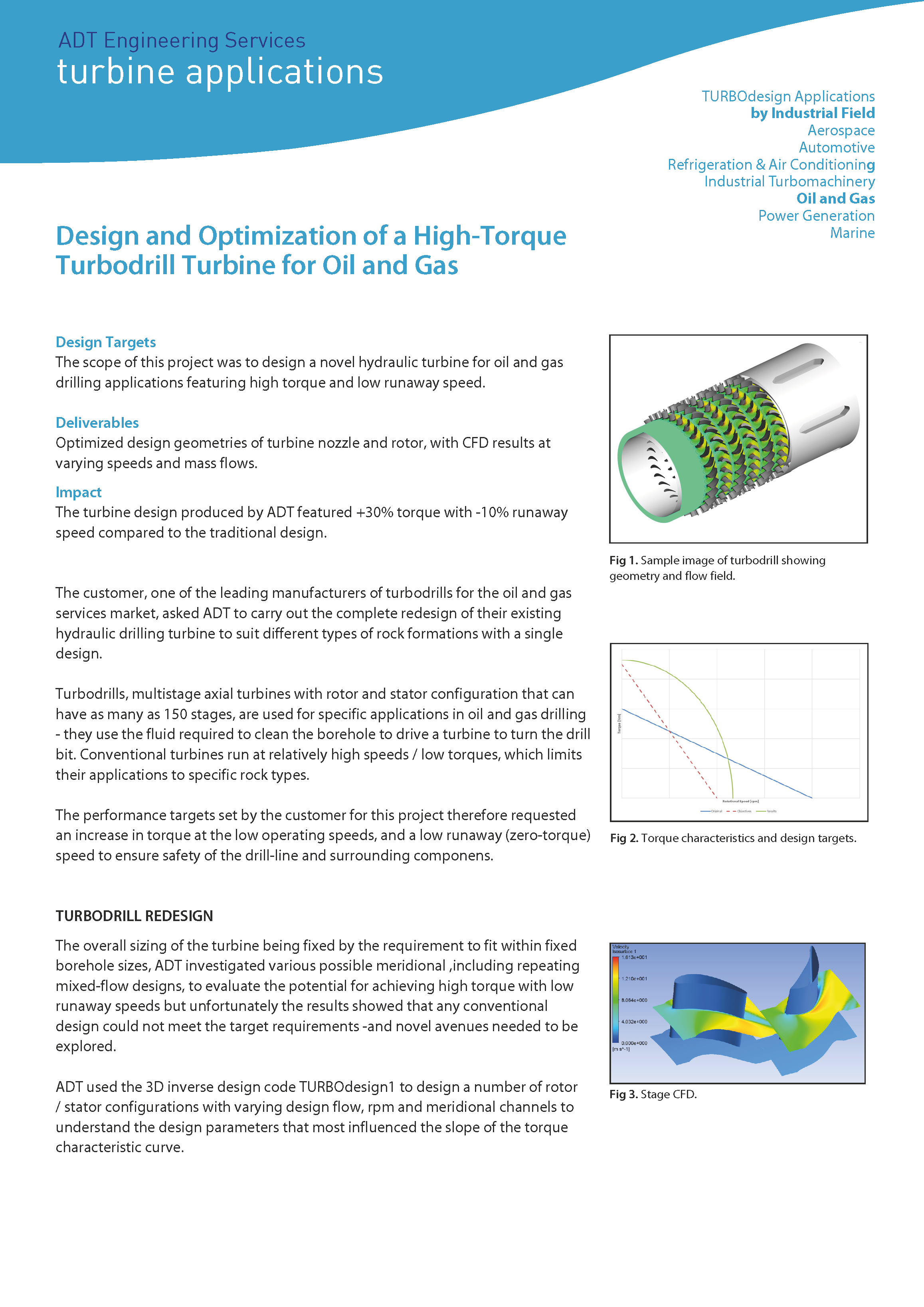 ADT Consultancy Summary - High Torque Turbodrill Turbine front page