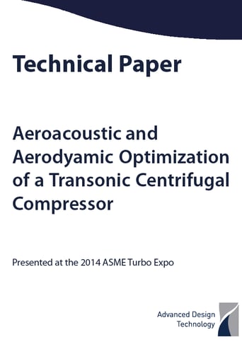 Aerodynamic and Aeroacoustic Optimization of a Transonic Centrifugal Compressor Pic